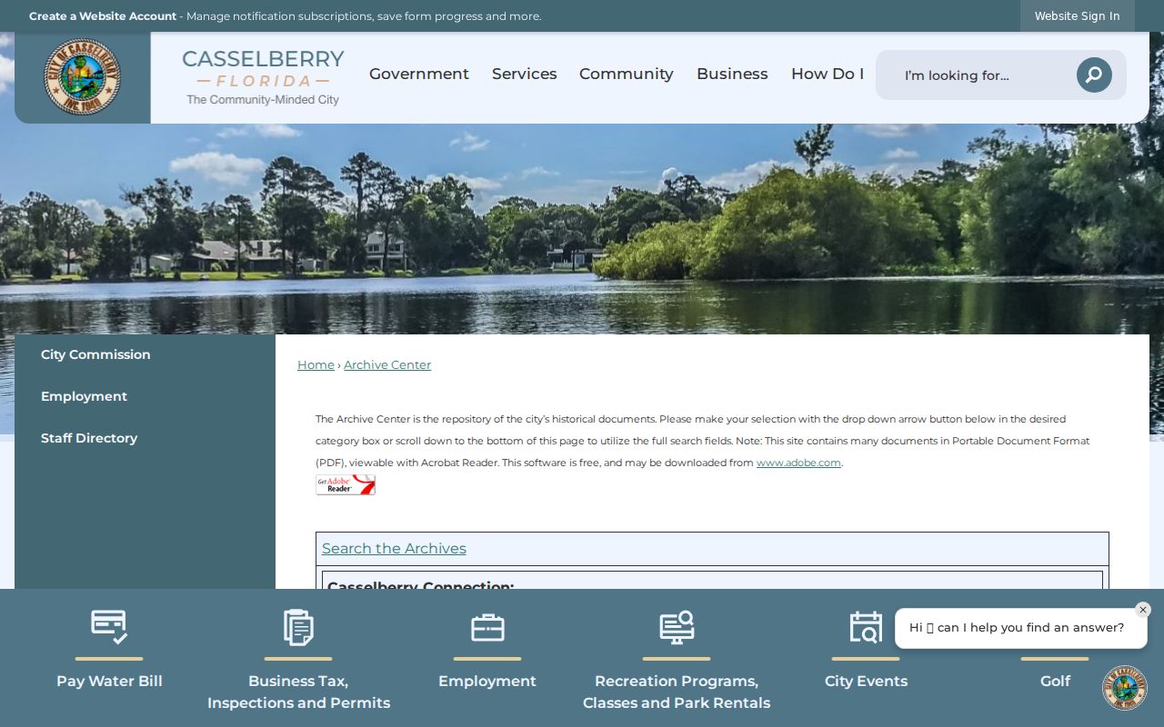 Casselberry neighbors and community names in the city archive search